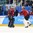 GANGNEUNG, SOUTH KOREA - FEBRUARY 21: Canada's Ben Scrivens #30 leaves the game after suffering an injury and is replaced in goal by Kevin Poulin #31 during quarterfinal round action against Finland at the PyeongChang 2018 Olympic Winter Games. (Photo by Andre Ringuette/HHOF-IIHF Images)

